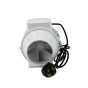 In Line Hydroponic Hobby Extractor Fan TURBO E Mixed Flow Loft Grow Room tent Mounted Ventilator - 125 mm 5 "