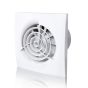 Quiet Bathroom Extractor Fan with Timer Blauberg Trio Powerful Wall & Ceiling Mounted Ventilator 4 " 100 mm