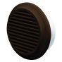 Cover 125mm 5" external walls with attractive dark brown finish when fitting bathroom extractor fans, kitchen cooker hoods and ducting.