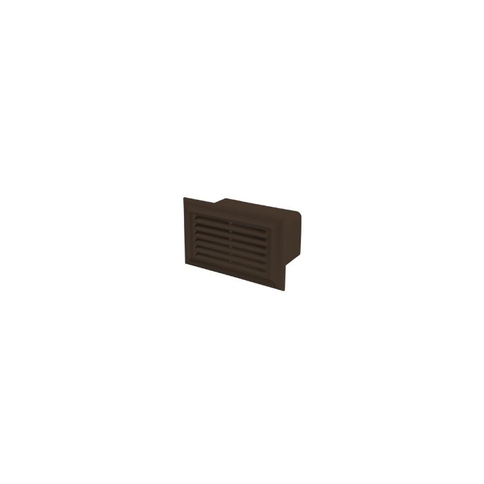 Blauberg Flat Plastic Duct Air Brick - 110x54mm - Brown