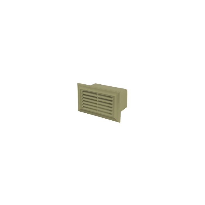 Blauberg Flat Plastic Duct Air Brick - 110x54mm - Cotswold Stone