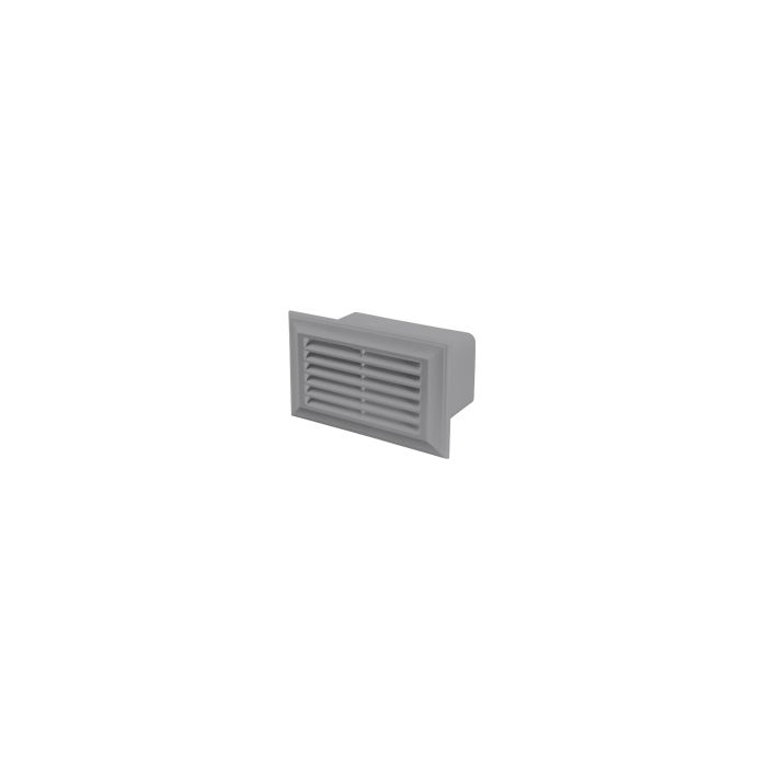 Blauberg Flat Plastic Air Brick - 204x60mm - Grey