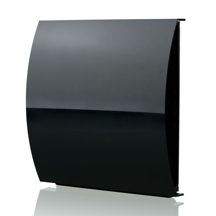150mm - External Wall Wind Sound Baffle Vent Cover Draft Excluding Air Ventilation For Extractor Fans & Heat Recovery - Black