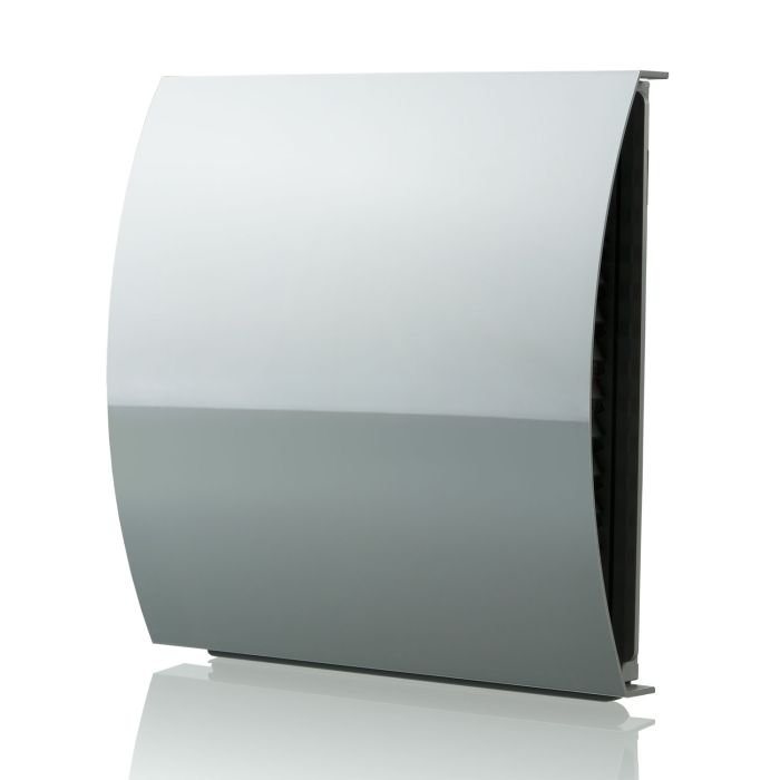 125mm - External Wall Wind Sound Baffle Vent Cover Draft Excluding Air Ventilation For Extractor Fans & Heat Recovery - Grey