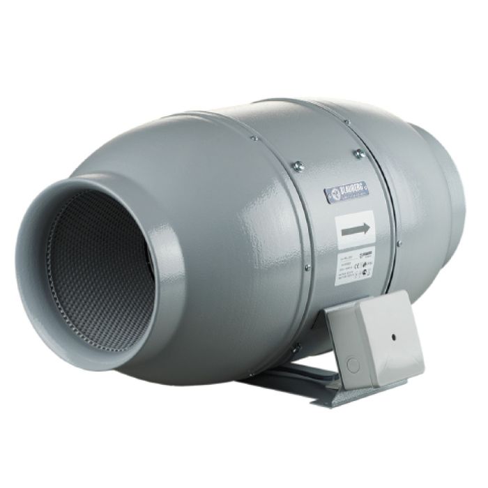 Blauberg Iso-Mix In Line Acoustic Low Noise Silent Mixed Flow Extractor Fan - Run On Timer - 150mm 6"