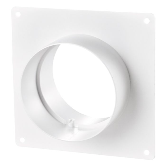 Blauberg Ventilation Round Circular Ducting Wall Mounting Plate with Spigots - 125mm 5"