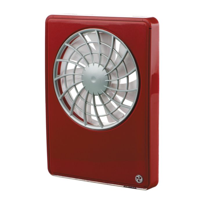 Humidity Sensing Fan Bathroom Kitchen Extractor Silent with Wifi Control - Red