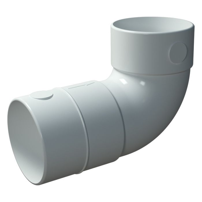 90 Degree Elbow Bend for Blaufast MVHR Semi Rigid Radial Ducting System - Heat Recovery Ventilation