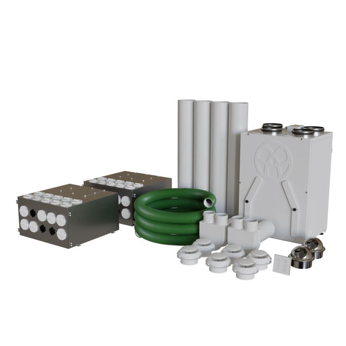 MVHR Self Build DIY Whole House Heat Recovery Ventilation Kit 4 Bedroom Residential Dwelling