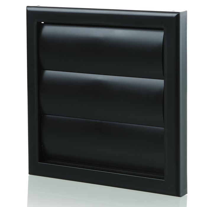 Blauberg Plastic Gravity Air Ventilation Shutter - 150mm - Black