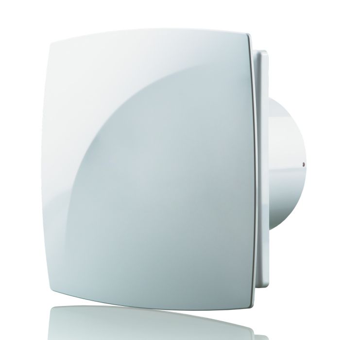 4" SELV Quiet Bathroom Shower Extractor Fan Blauberg Moon + 12v Transformer - Humidity