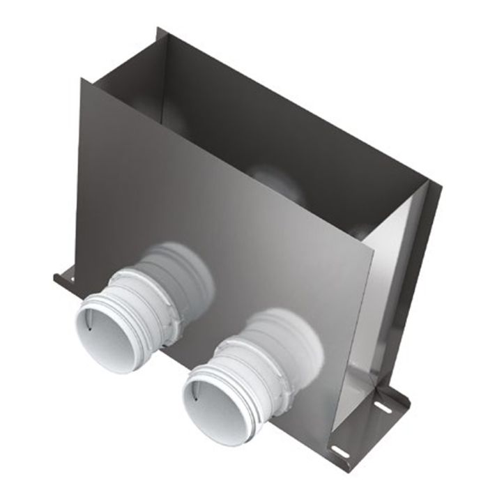 Floor Mounted Grille Plenum Box 75mm Blaufast MVHR Semi Rigid Radial Ducting System Heat Recovery Ventilation