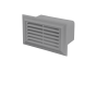 Blauberg Flat Plastic Duct Air Brick - 110x54mm - Grey