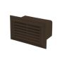 Blauberg Flat Plastic Air Brick - 204x60mm - Brown
