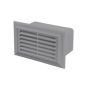 Decor Flat Plastic Duct Air Brick Wall Grille Grey