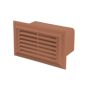 Blauberg Flat Plastic Air Brick - 204x60mm - Terracotta