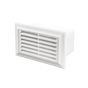 Decor Flat Plastic Duct Air Brick Wall Grille White