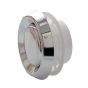 Chrome Adjustable Round Ventilation Diffuser Extract Air Valve Circular Ceiling Mounted Vent Grille MVHR - 150mm