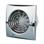Low Noise Energy Efficient Kitchen Extractor Fan 150mm Chrome - Pull Cord
