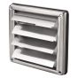 Stainless Steel Wall Shutter - Blauberg Back Draught Excluder Flap Grille Duct Outlet - 100mm 4"