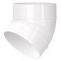 Blauberg Circular Round Plastic Ventilation Duct 45 Degree Elbow Bend - 4" 100mm