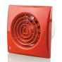Blauberg Calm Low Noise Energy Efficient Bathroom Extractor Fan 100mm Red - Pull Cord & TImer