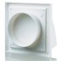 Blauberg Cooker Hood Duct Cowled Vent Kit Fan Extract 125mm White