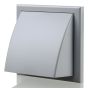 Blauberg Cooker Hood Duct Cowled Vent Kit Fan Extract 100mm Grille Grey