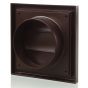 Decor Wall Back Draught Shutter Grille Back Brown