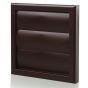 Decor Wall Back Draught Shutter Grille Brown
