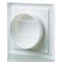 Blauberg Plastic Gravity Air Ventilation Shutter - 150mm - White