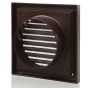 Blauberg Brown Cooker Hood External Extractor Fan Wall Duct Vent Kit Fixed Blade Grille - 100mm 4"