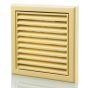 Blauberg Plastic Vented Fixed Blade Air Ventilation Louvred Grille - 100mm - Cotswold Stone