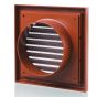 Blauberg Plastic Vented Fixed Blade Air Ventilation Louvred Grille - 100mm - Terracotta