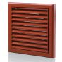 Blauberg Plastic Vented Fixed Blade Air Ventilation Louvred Grille - 100mm - Terracotta