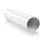 125mm 5" Round Plastic Ducting Pipe - Blauberg Blaufast PVC Circular Ventilation Ductwork - 1m Long