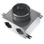 125mm - MVHR Heat Recovery Ventilation Air Manifold Box Semi Rigid Flexible 75mm Ducting - 2 Port