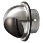 Stainless Steel Wall Vent - Blauberg Circular Cowled Wall Bull Nose Grille Duct Outlet - 125mm 5"