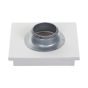 Square Flush Frameless Architectural MVHR Wall Mount Vent Heat Recovery