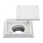 Square Flush Frameless Architectural MVHR Wall Mount Vent Heat Recovery