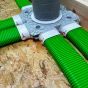 Slimline heat recovery and mechanical extract ventilation ducting. Use when fitting duct pipe into small spaces, tight bends and hard to navigate runs.